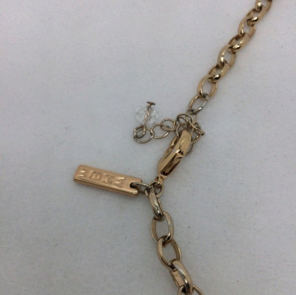 White House Black Market Geometric Faux Stone Collar Necklace – 12" NWOT - Picture 4 of 5